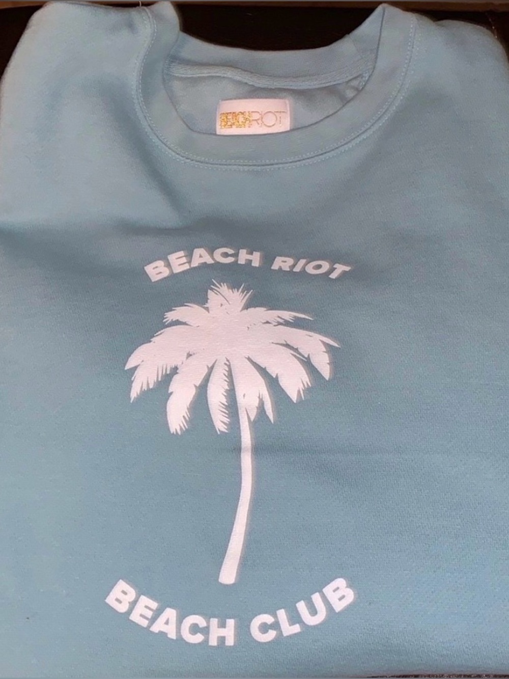 Beach Riot Beach Club Palm Tree 🌴 Oversized Pullover Sweatshirt Medium NEW - Picture 8 of 12